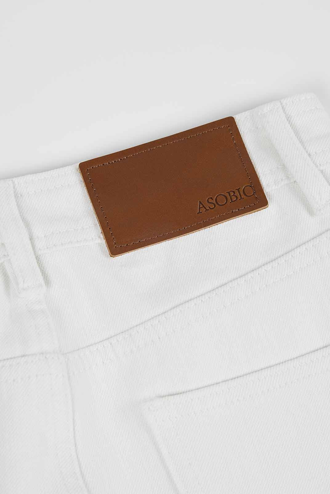 ASOBIO Mid-High Waist Flared Skinny Jeans