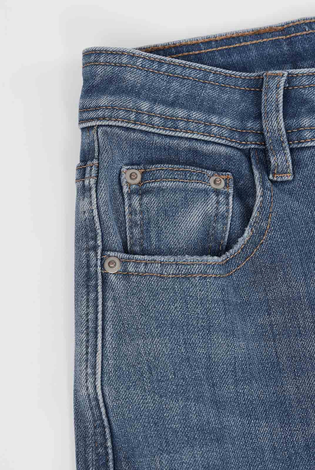 ASOBIO Mid-High Waist Flared Skinny Jeans