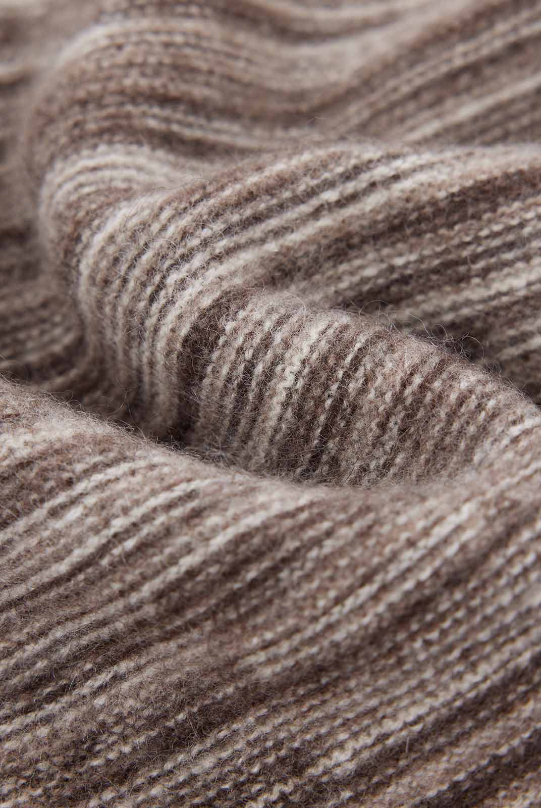 ASOBIO Yak Wool Blend Mélange Pullover Sweater