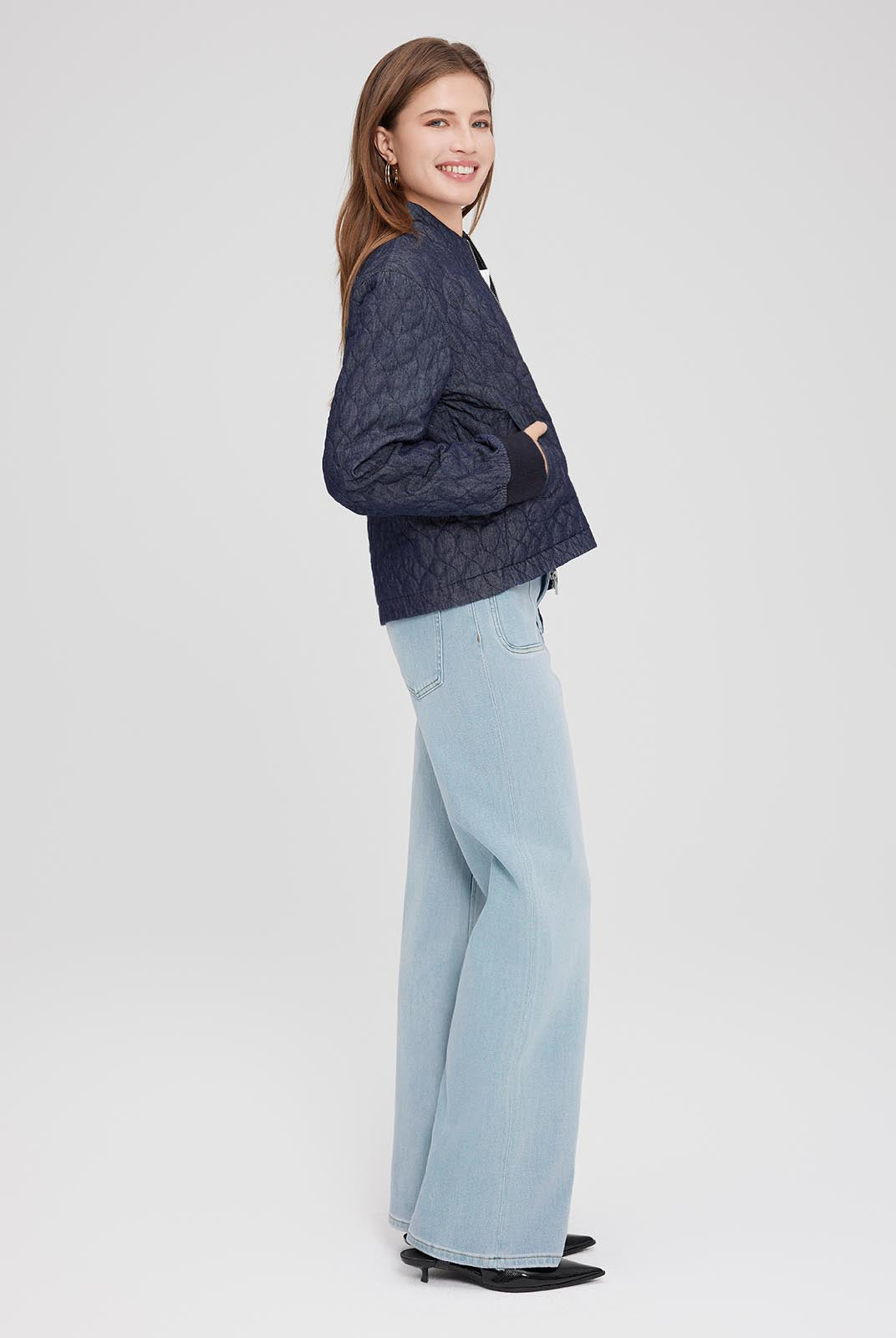 ASOBIO Denim Down Jacket