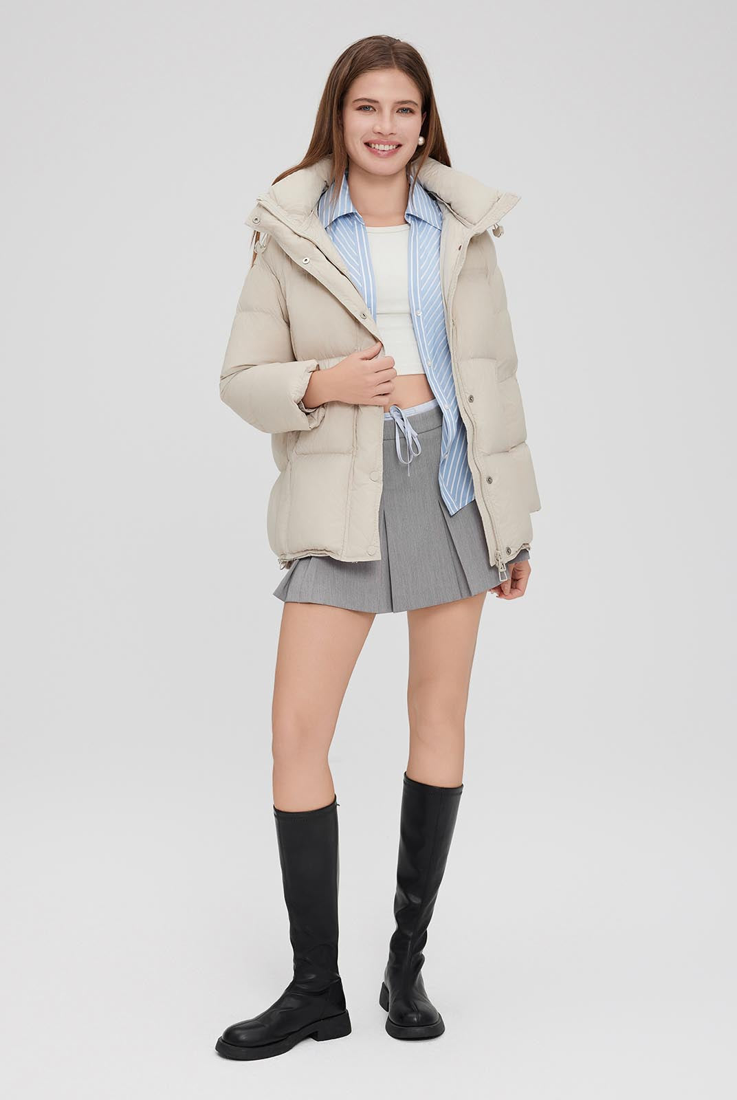 ASOBIO Hooded Down Jacket