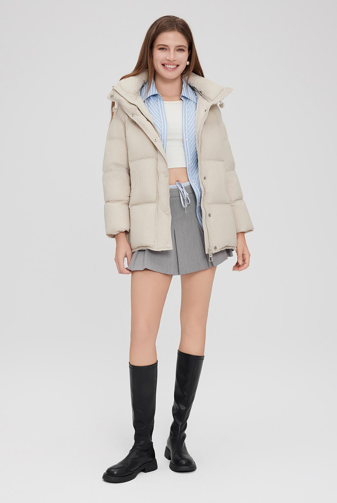 ASOBIO Hooded Down Jacket