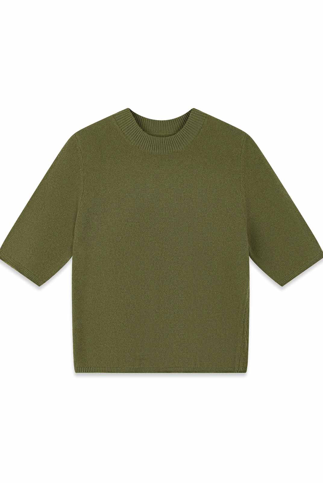 ASOBIO Lightweight 100% Wool Crewneck Top