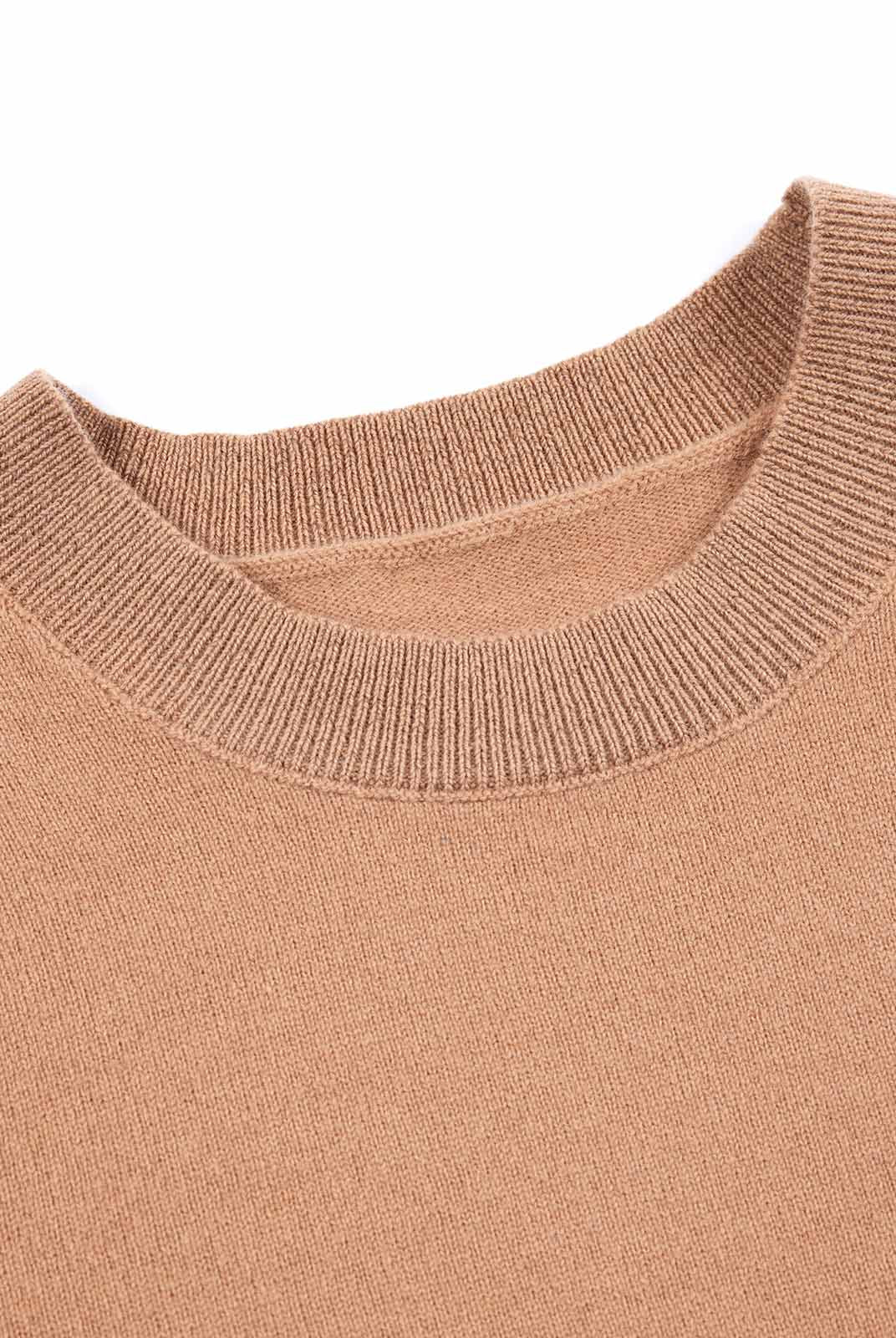 ASOBIO Lightweight 100% Wool Crewneck Top