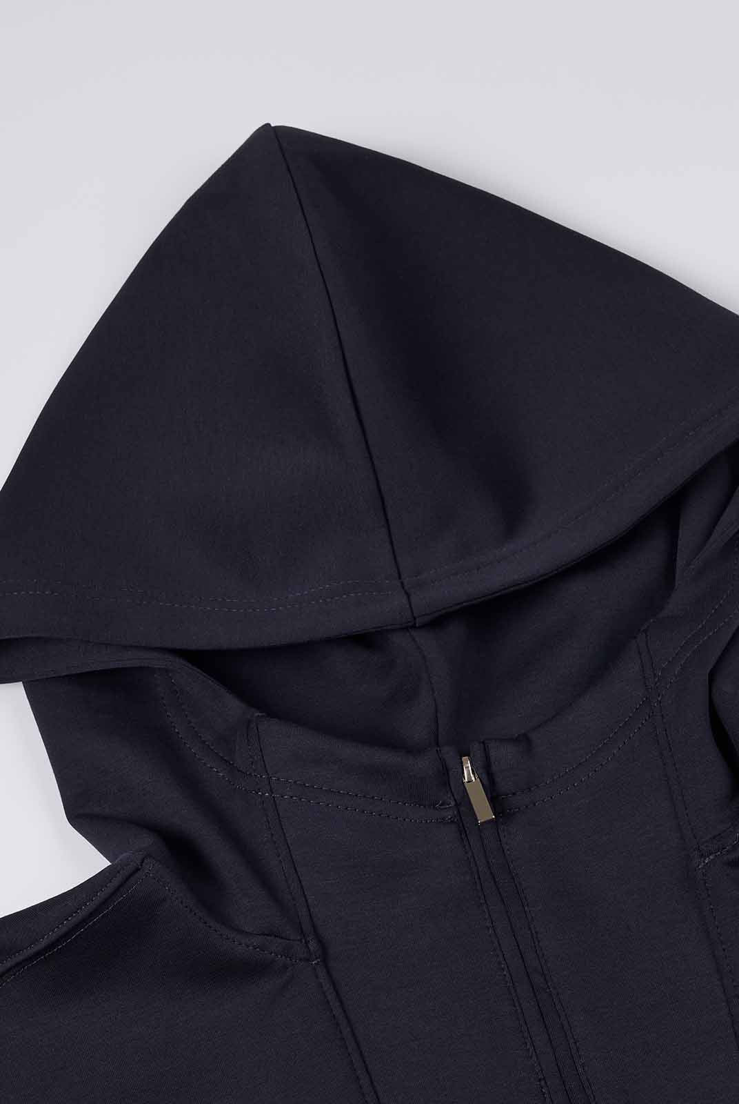 Cozy Drop Shoulder Half-Zip Pullover Hoodie