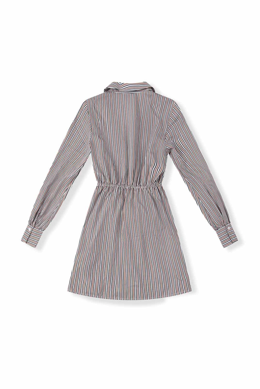 Long-Sleeve Wrap Shirt Dress