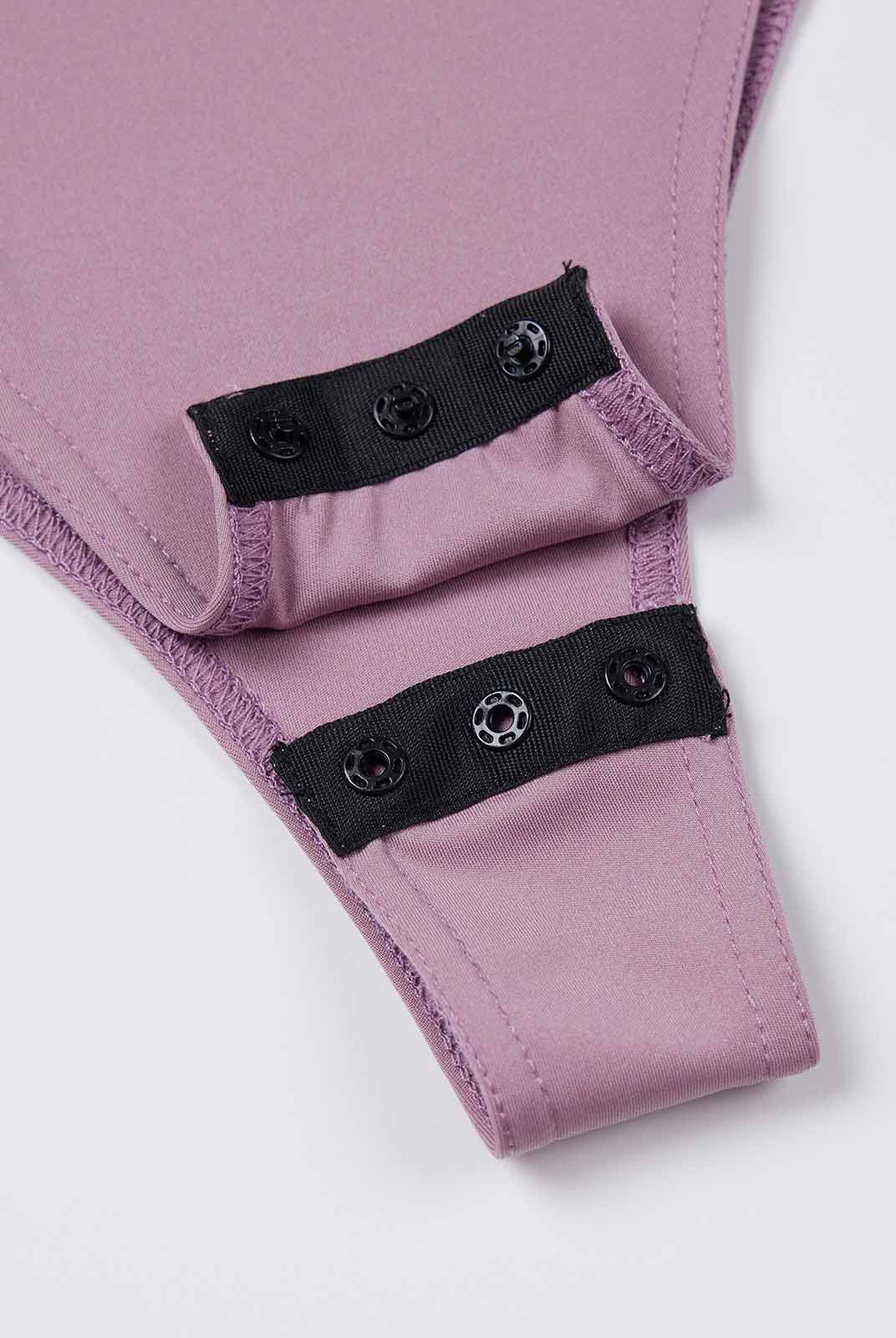 Body-hugging Boatneck Long-Sleeve Bodysuit