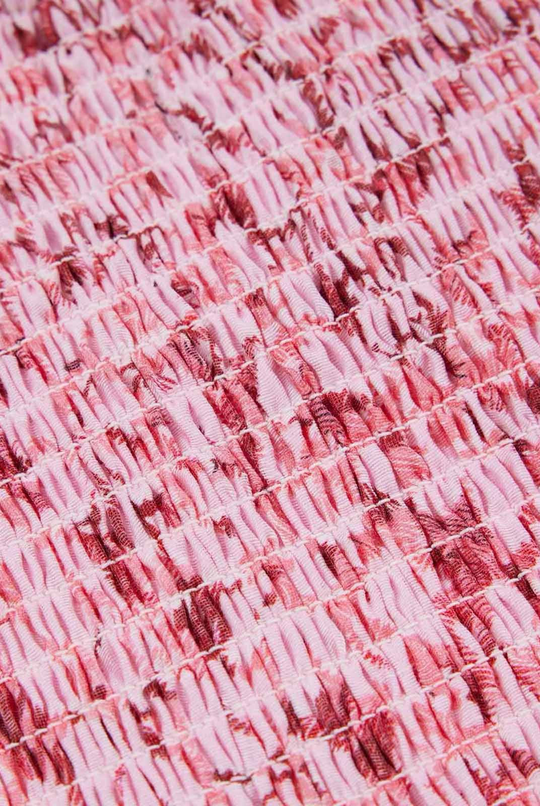 ASOBIO Square Neck Cap Sleeve A-Line Dress