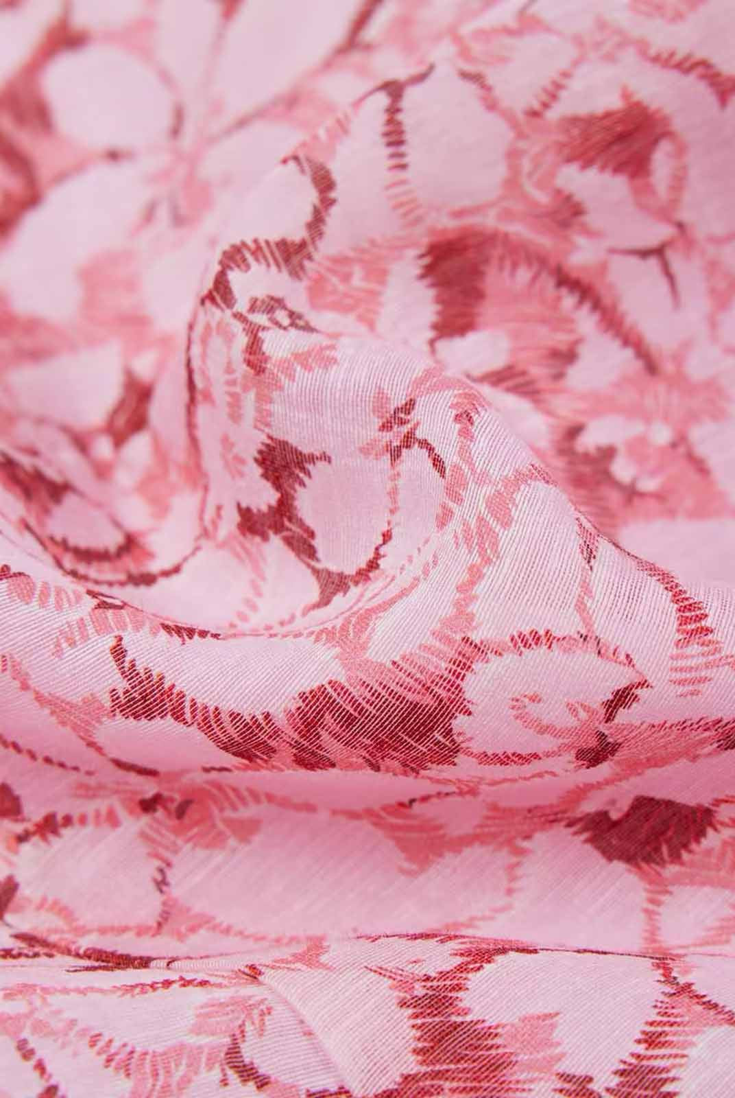 ASOBIO Square Neck Cap Sleeve A-Line Dress