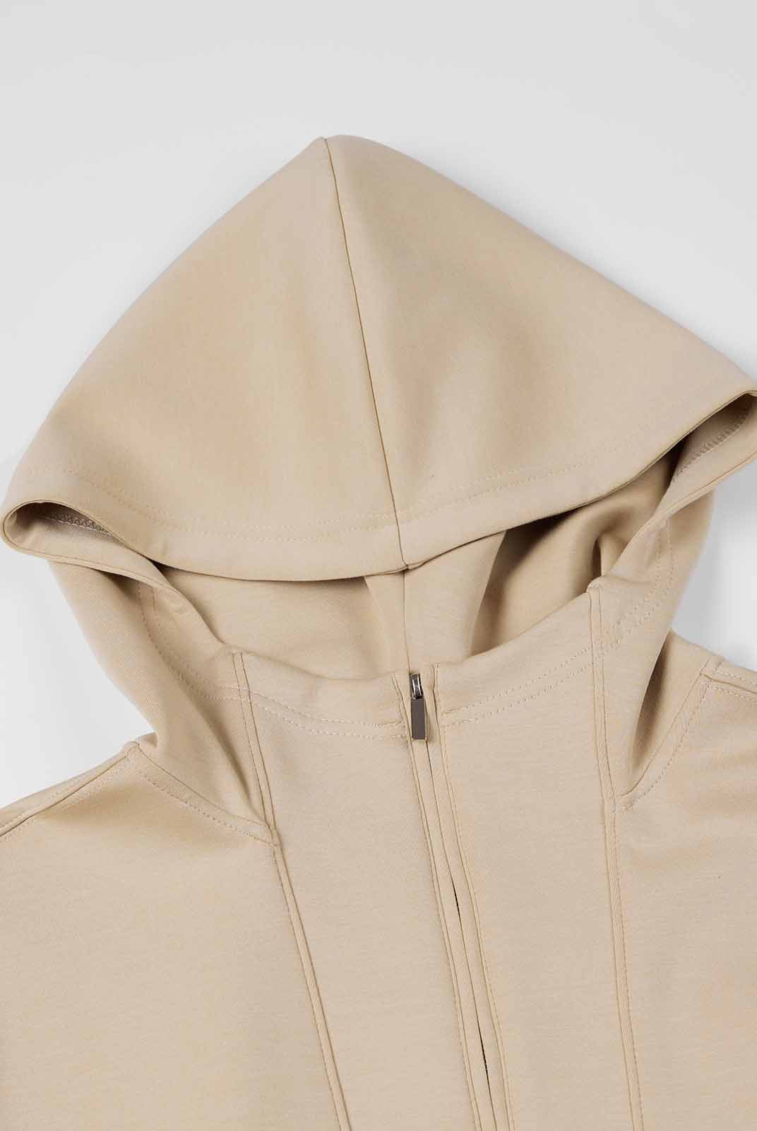 Cozy Drop Shoulder Half-Zip Pullover Hoodie