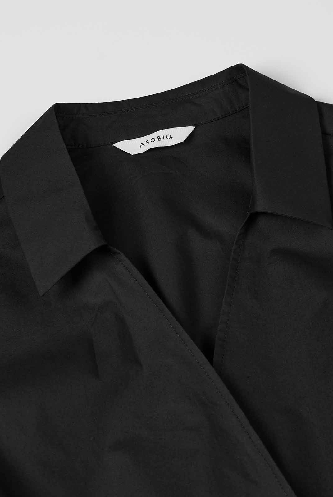 Long-Sleeve Wrap Shirt Dress