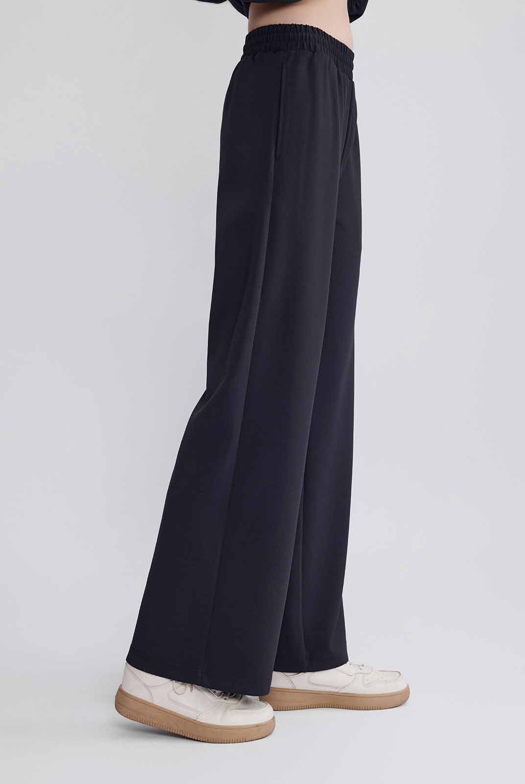 ASOBIO Mid-Rise Wide-Leg Cozy Sweatpants