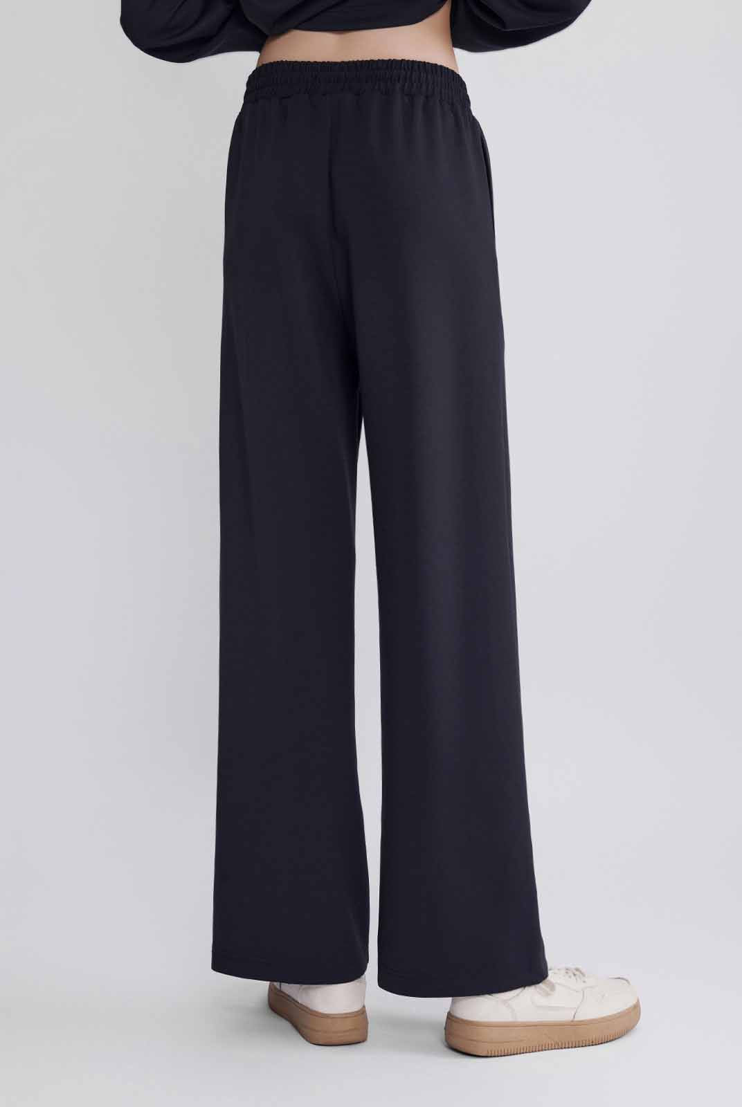 ASOBIO Mid-Rise Wide-Leg Cozy Sweatpants