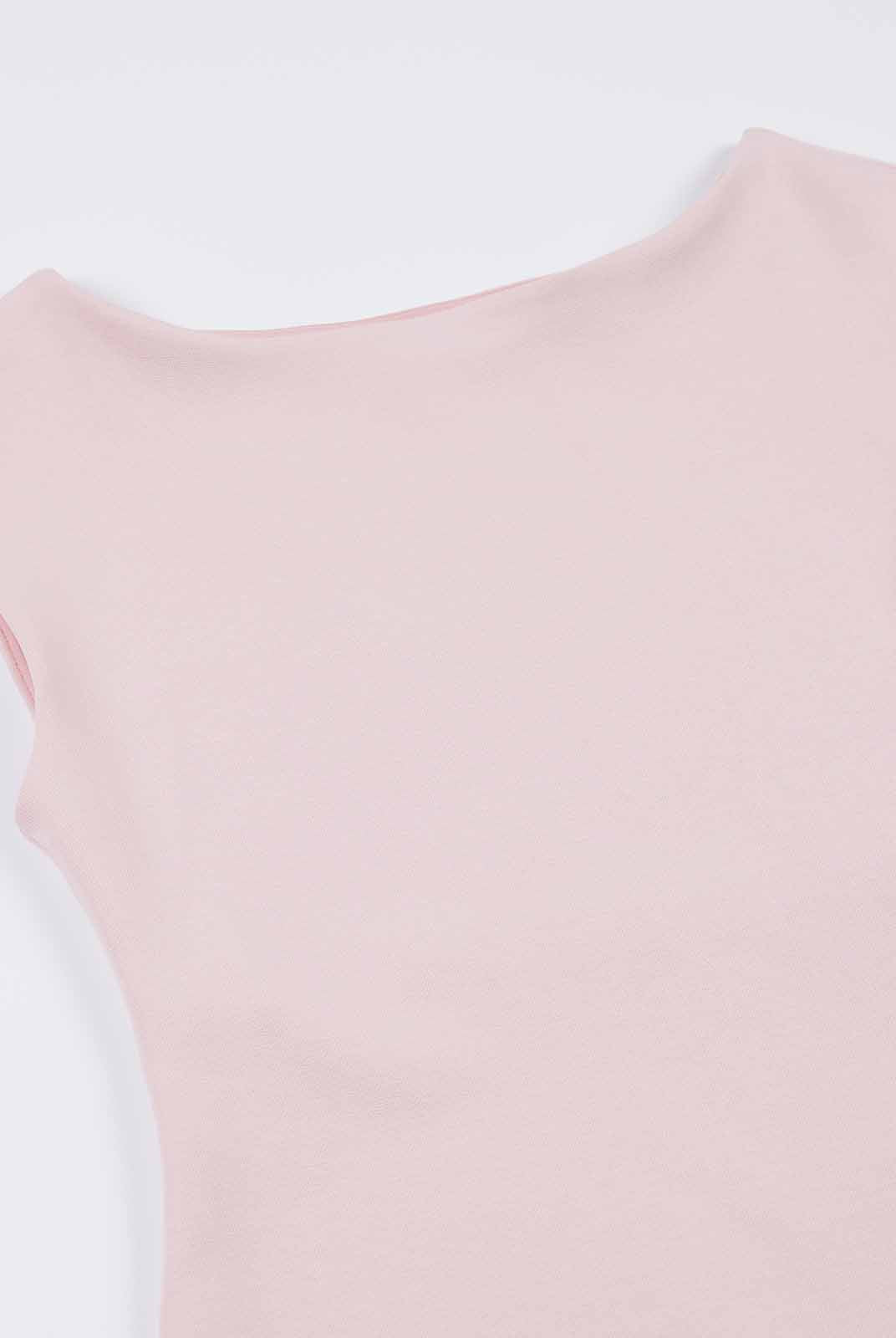 Boatneck Knit Short-Sleeve Mini Dress