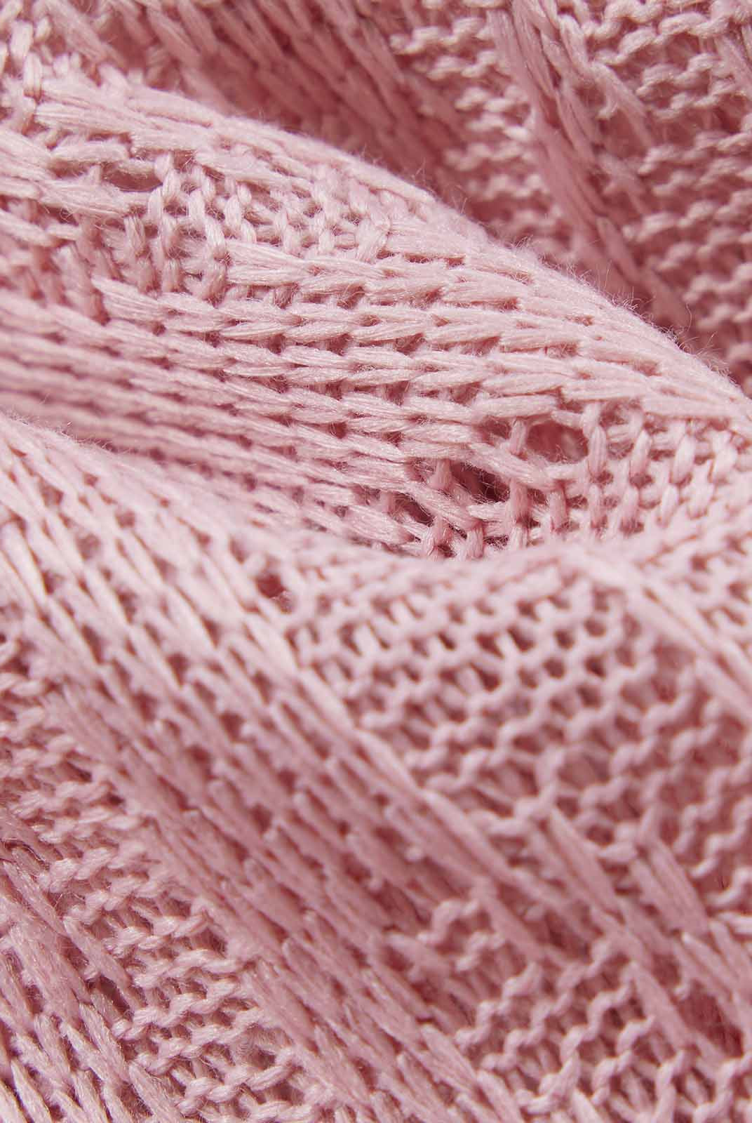 Hollow A-Line Knit Midi Skirt