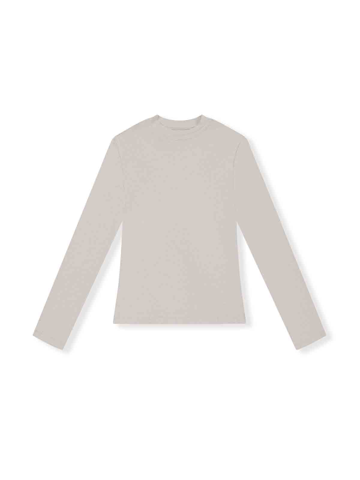 ASOBIO Wool-Blend Half-Turtleneck Top