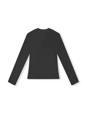 ASOBIO Wool-Blend Half-Turtleneck Top