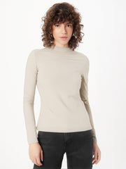 ASOBIO Wool-Blend Half-Turtleneck Top