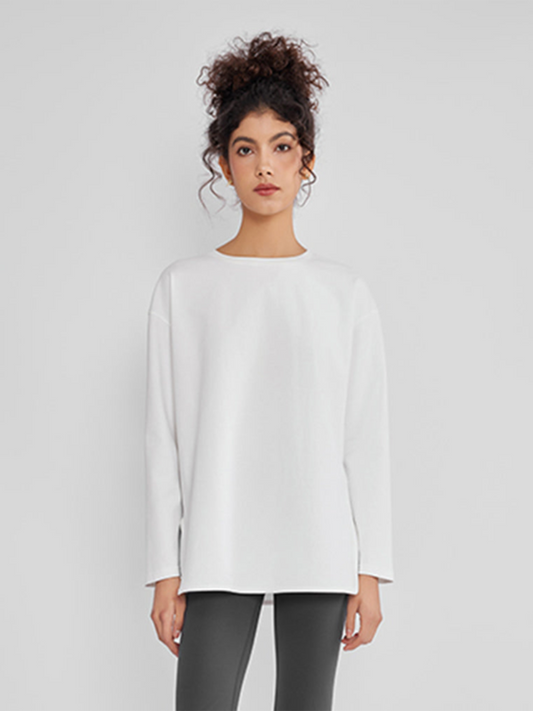 ASOBIO Oversized Knit Long Sleeve Tee