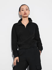 Cozy Fleece Boyfriend 1/2 Zip Sweatshirt