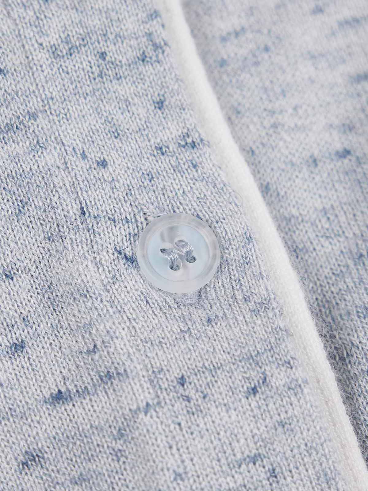 ASOBIO Contrast-Trim Button Cardigan