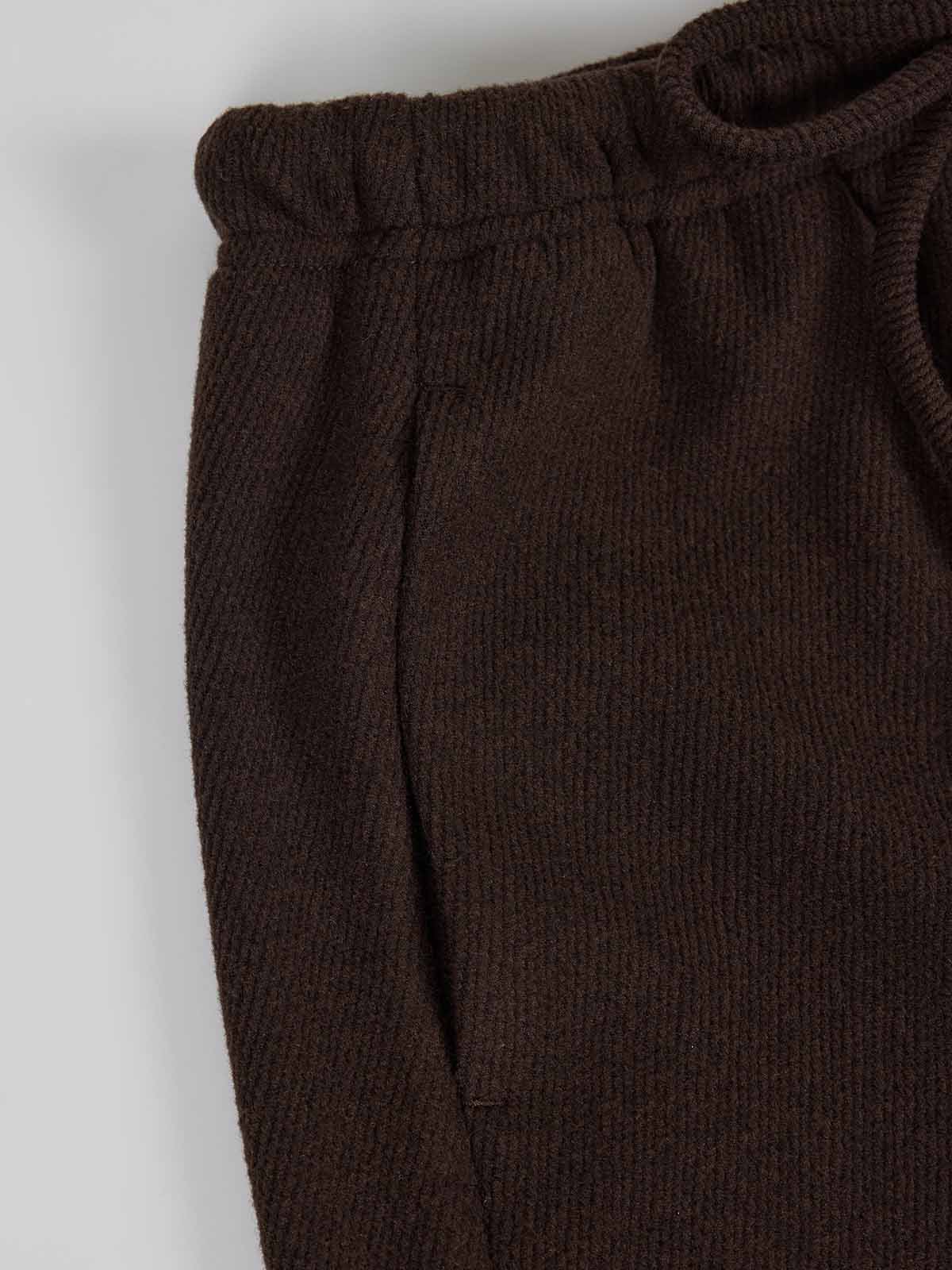 ASOBIO Elastic Waist Knit Drawstring Pant