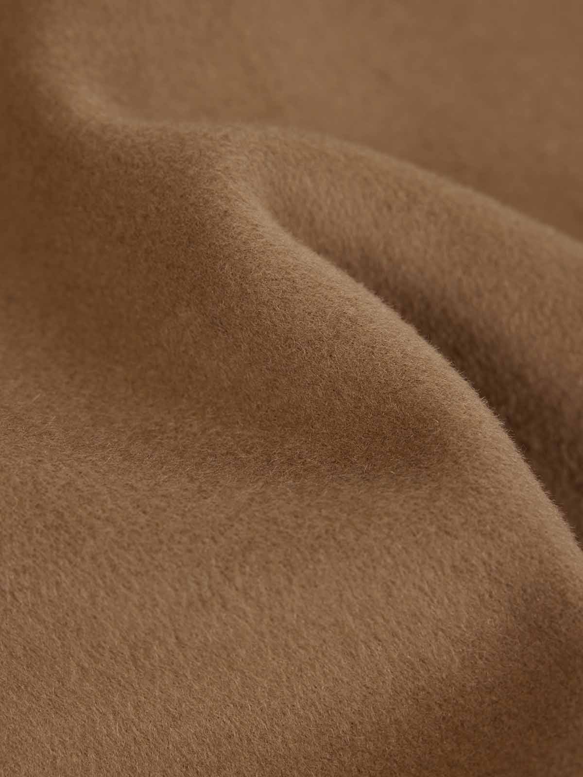 ASOBIO Double-Faced Wool Wrap Coat