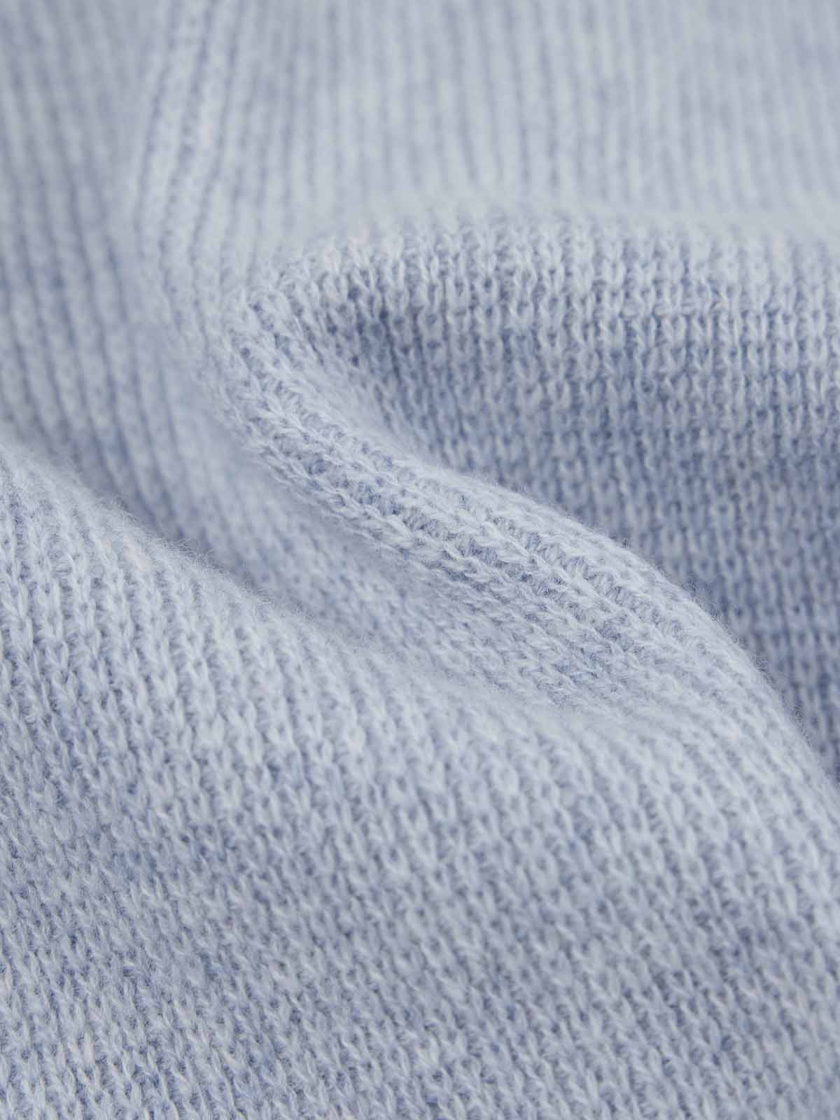 ASOBIO 100% Wool 1/2 Zip Mockneck Sweater