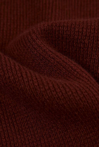 ASOBIO 100% Wool 1/2 Zip Mockneck Sweater