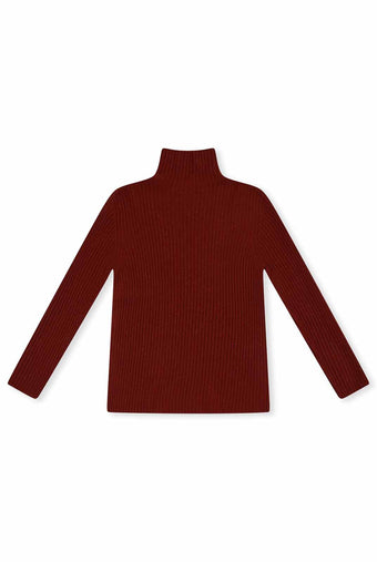 ASOBIO 100% Wool Turtleneck Sweater