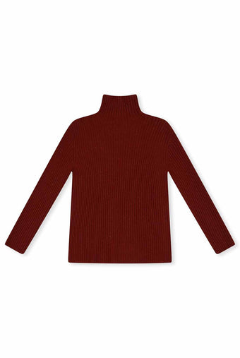 ASOBIO 100% Wool Turtleneck Sweater