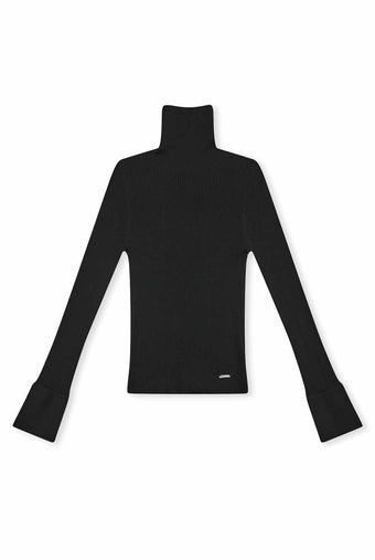 ASOBIO 100% Merino Wool Turtleneck Sweater