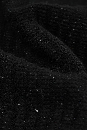 ASOBIO 100% Wool Sequin Sweater