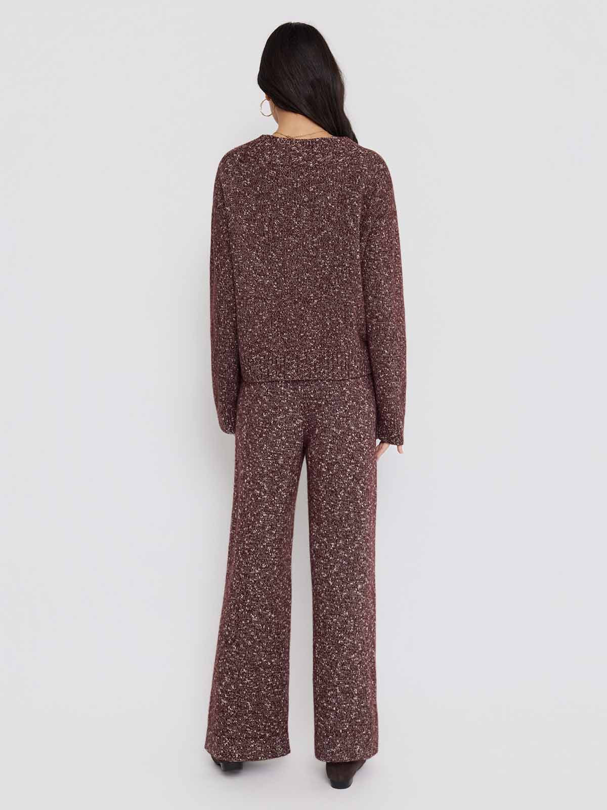 ASOBIO Wool-Blend V-Neck Cardigan