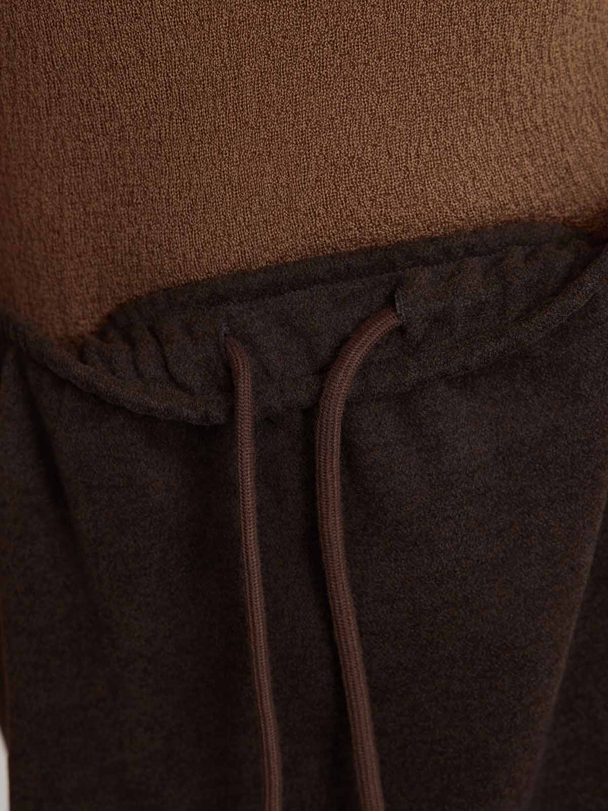 ASOBIO Wool-Blend Knit Midi Skirt