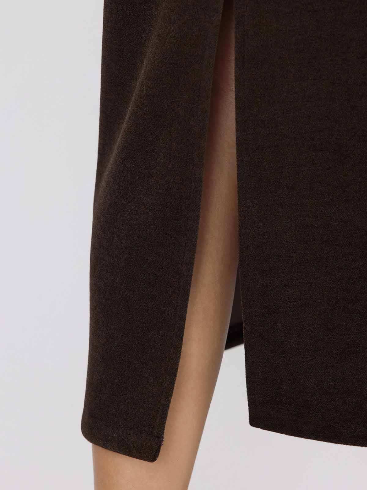 ASOBIO Wool-Blend Knit Midi Skirt