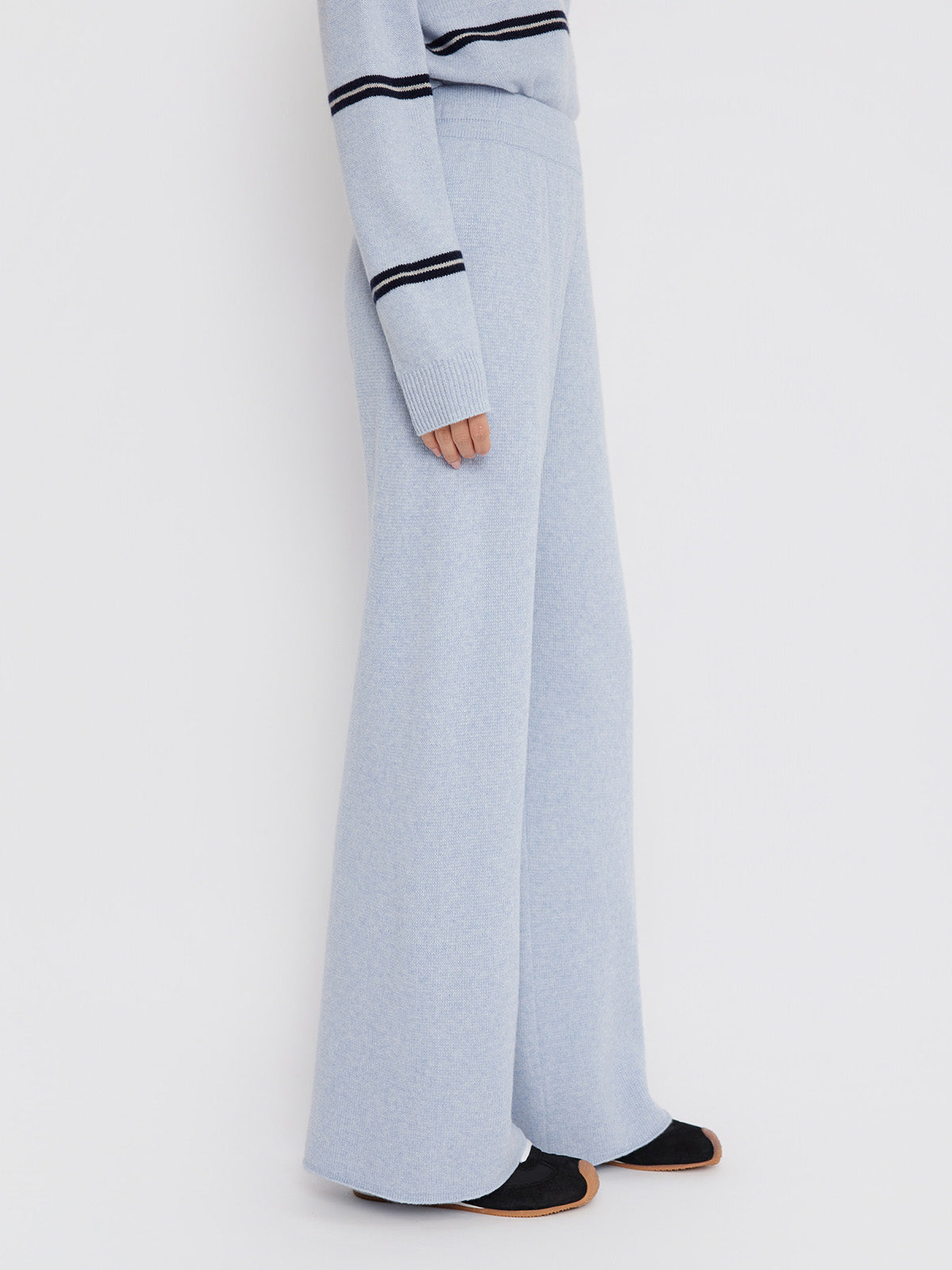 ASOBIO Elastic Waist Straight-Leg Pant