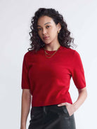 ASOBIO Lightweight 100% Wool Crewneck Top