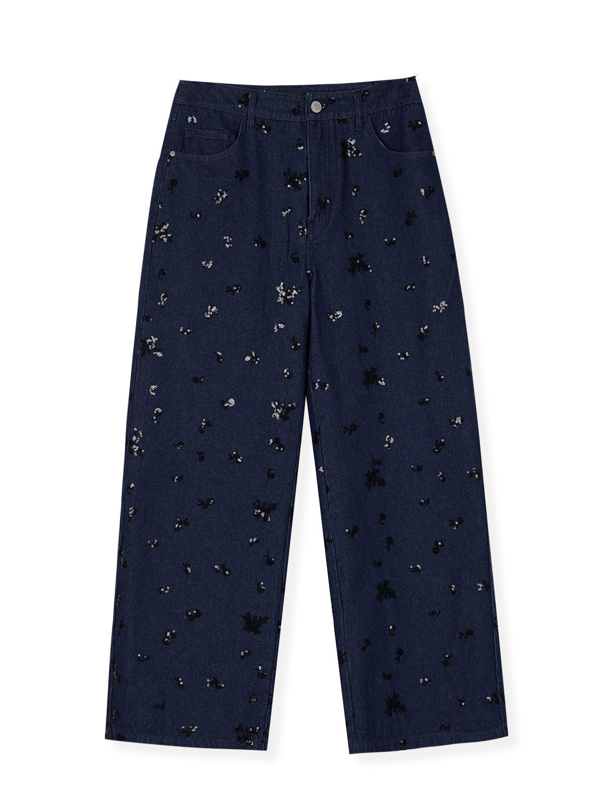 ASOBIO Straight Embellished Jeans