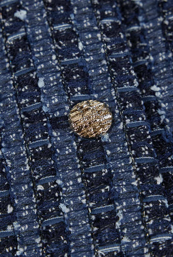 ASOBIO Cropped Tweed Vest
