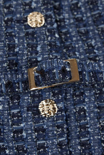 ASOBIO Cropped Tweed Vest