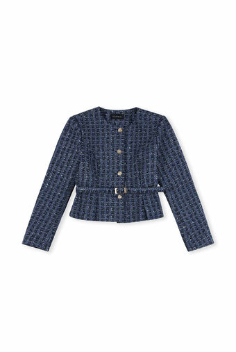 ASOBIO Tweed Cropped Jacket