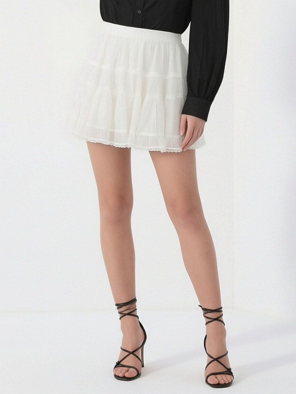 ASOBIO Ruffle Mini Skirt