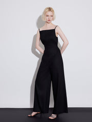 Sleeveless Wide-Leg Jumpsuit