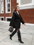 ASOBIO Double-Faced Wool-Blend Coat