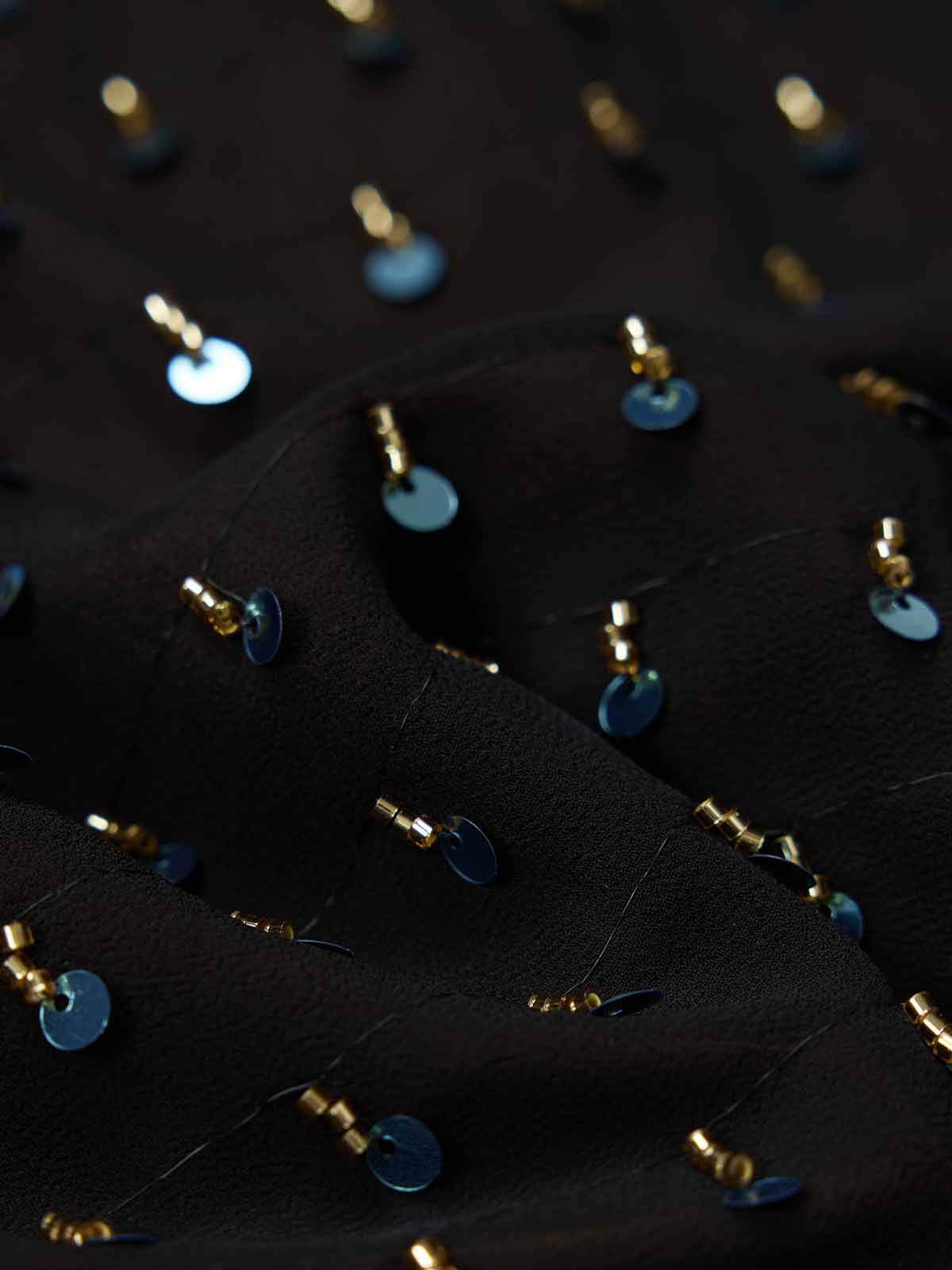 ASOBIO Layered Sequin Skirt