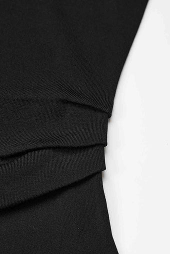 ASOBIO Draped Knit Top