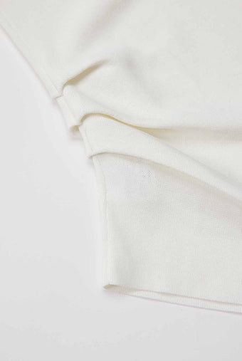 ASOBIO Draped Knit Top