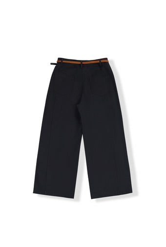 ASOBIO Cropped Belted TENCEL™-Blend Pant