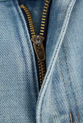 ASOBIO Contrast Waist Straight Jean